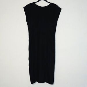 Vintage 1980s Prago FASHIONS LTD  Black velvet Cocktail/Party dress | Size: 8